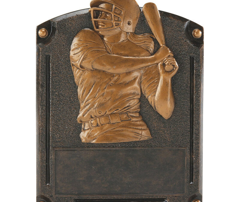 Bronze Softball Legends Of Fame Plaque