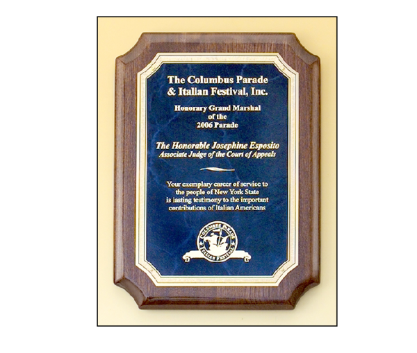 plaque award