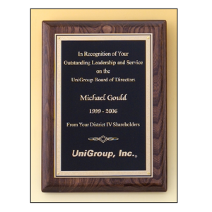 plaque award