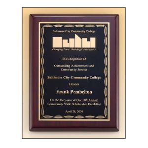 plaque award