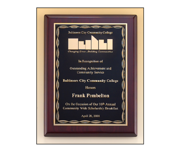 plaque award