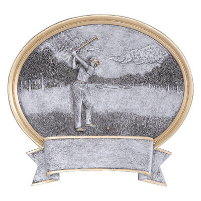Silver Oval Golf Legends Of Fame Plaque