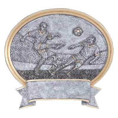 Silver Oval Soccer Legends Of Fame Plaque