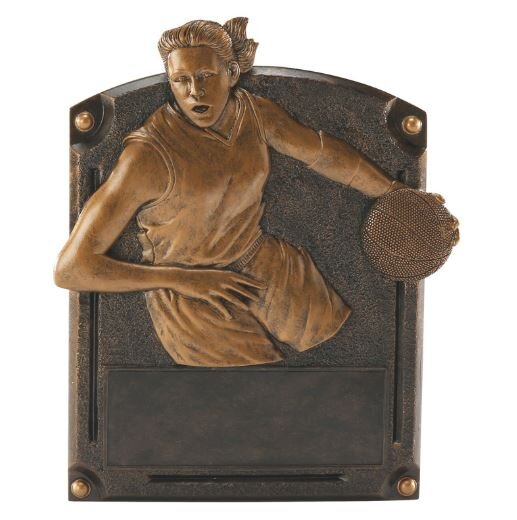 Bronze Basketball Legends Of Fame Plaque