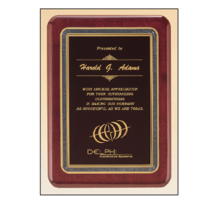 plaque award